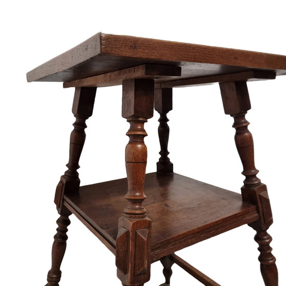 Image 1 of Antique Plant Table Oak