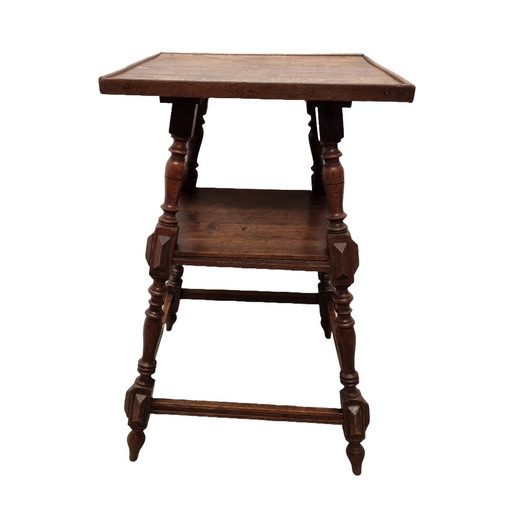 Antique Plant Table Oak