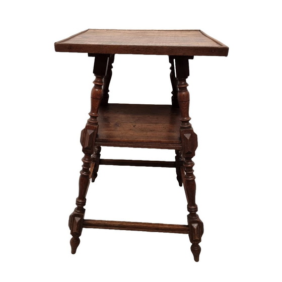 Image 1 of Antique Plant Table Oak