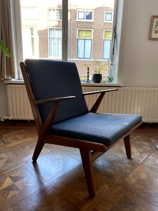 2x Fauteuils de salon Retro Mid Century remis à neuf