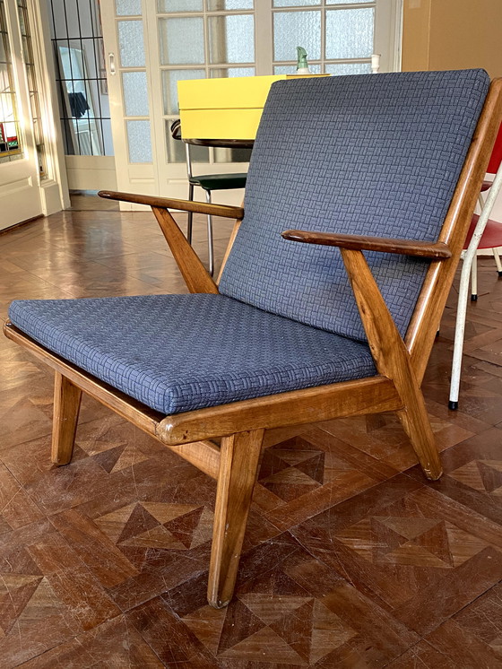 Image 1 of 2x Mid-century Retro Lounge Armchairs Refurbished