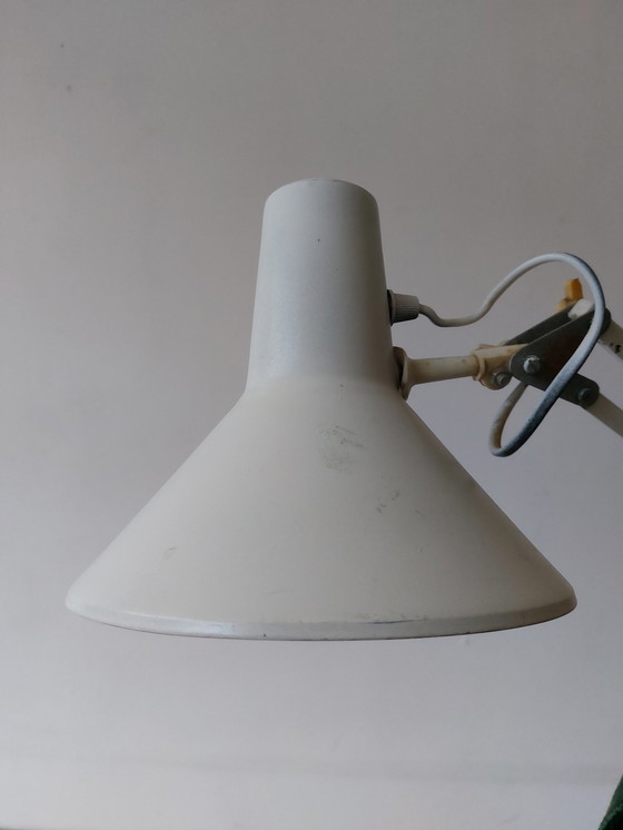Image 1 of Lampe d'architecte vintage blanche