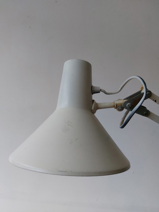Image 1 of Lampe d'architecte vintage blanche