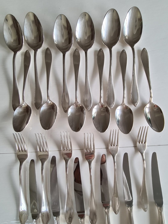 Image 1 of Christofle Versailles Silver-plated Cutlery 24 Parts