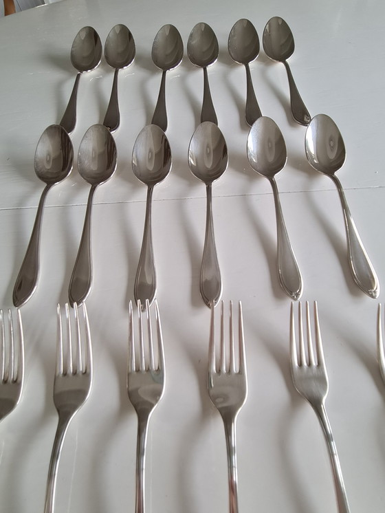 Image 1 of Christofle Versailles Silver-plated Cutlery 24 Parts