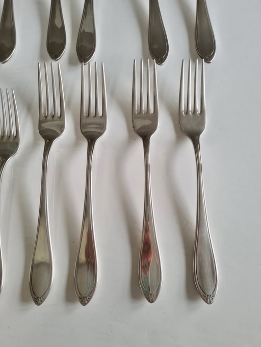 Christofle Versailles Silver-plated Cutlery 24 Parts