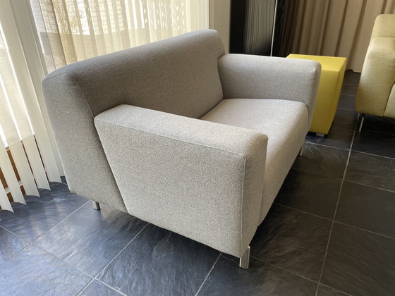 Image 1 of Enzo Luca Loveseat light gray fabric