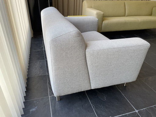 Enzo Luca Loveseat tissu gris clair