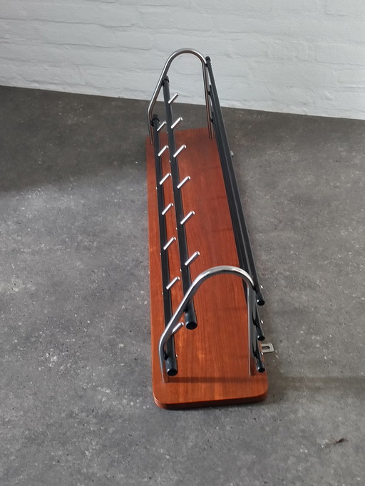 Coat rack - Teak / Chrome - Vintage