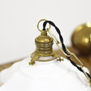 Lampada a sospensione Art Déco in opalino