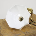 Lampada a sospensione Art Déco in opalino