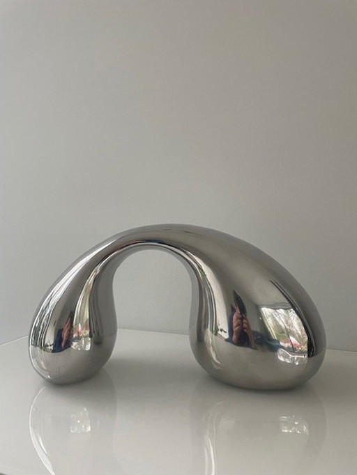 Eva & Peter Moritz - Aluminum Sculpture, "Globular" (Vintage Ikea Design)