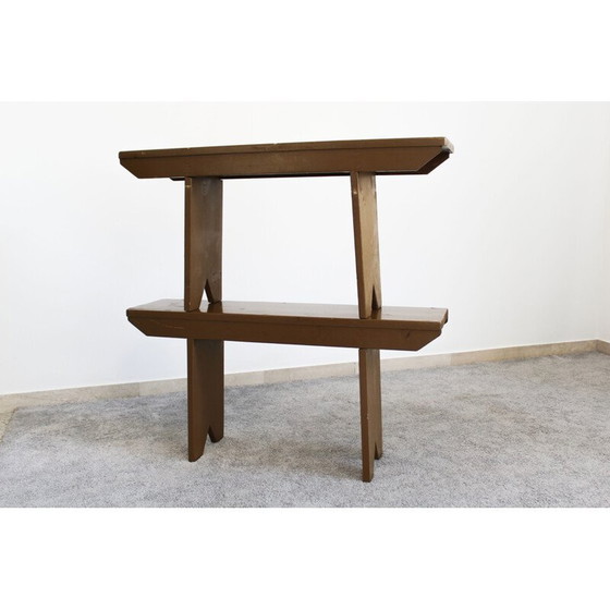 Image 1 of Pair of vintage spruce benches, Italy 1950