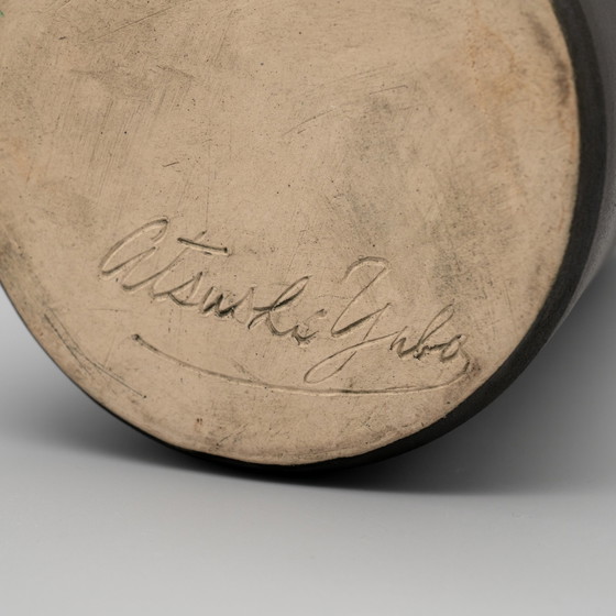 Image 1 of Vaso Shigaraki bottiglia giapponese Atsushi Yuba