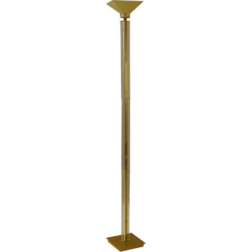 Vintage brass floor lamp for Baulmann, 1980