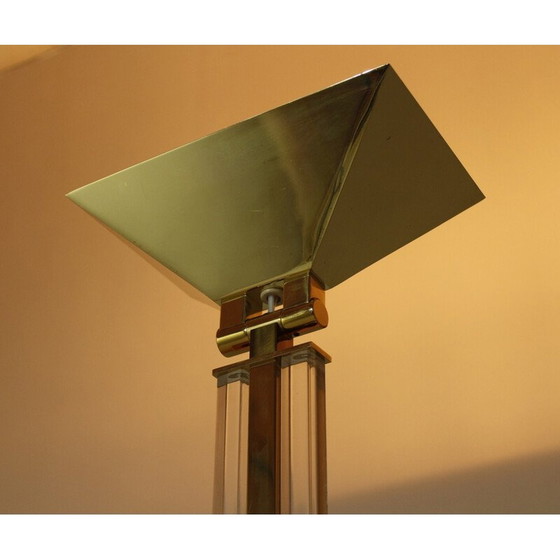 Image 1 of Lampada da terra vintage in ottone per Baulmann, 1980