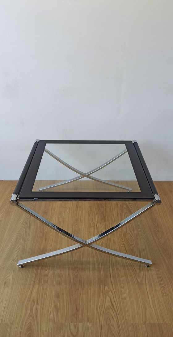 Image 1 of Chrome Coffee Table From The 1970S. 