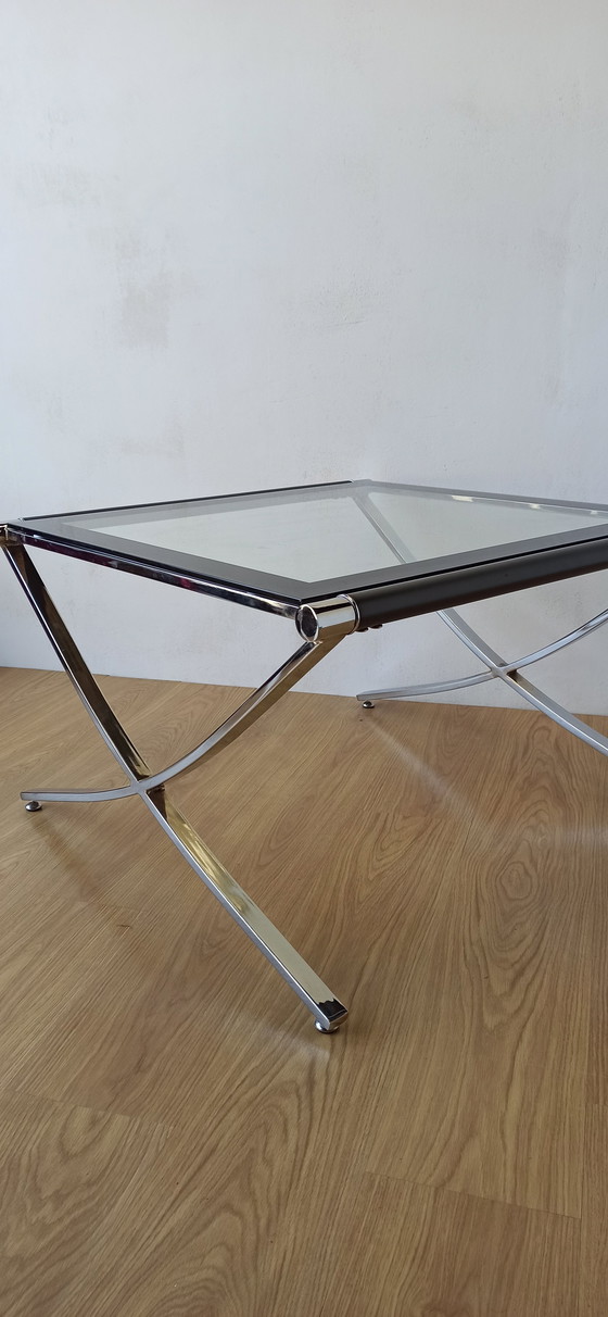 Image 1 of Chrome Coffee Table From The 1970S. 