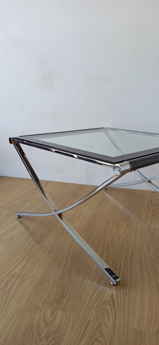 Image 1 of Chrome Coffee Table From The 1970S. 