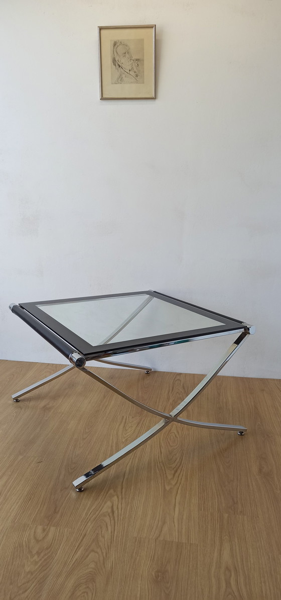 Image 1 of Chrome Coffee Table From The 1970S. 