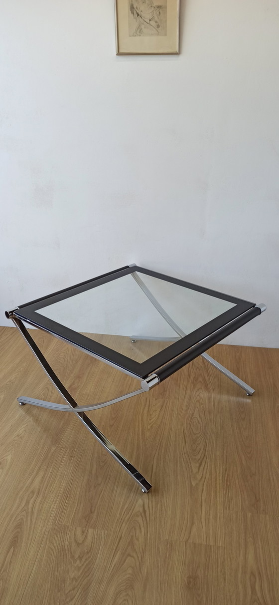 Image 1 of Chrome Coffee Table From The 1970S. 