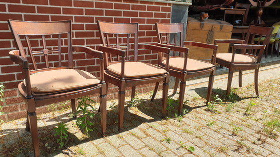 Image 1 of 4x Schuitema dining room armchairs