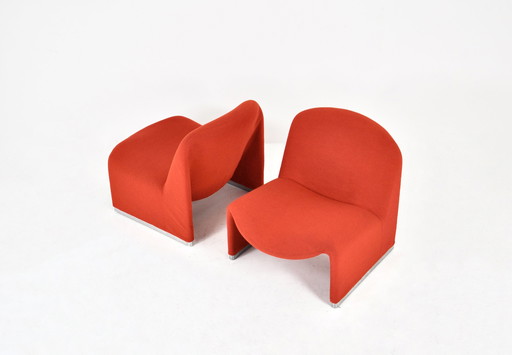 Alky Chairs by Giancarlo Piretti for Anonima Castelli, 1970s, Set of 2