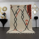 Berber rug - 245 cm x 161 cm - colored wool