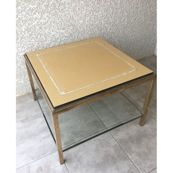 Image 1 of Tavolo vintage in ottone e cromo 1970