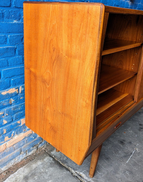 Image 1 of Midcentury teak sideboard with bar 1960s