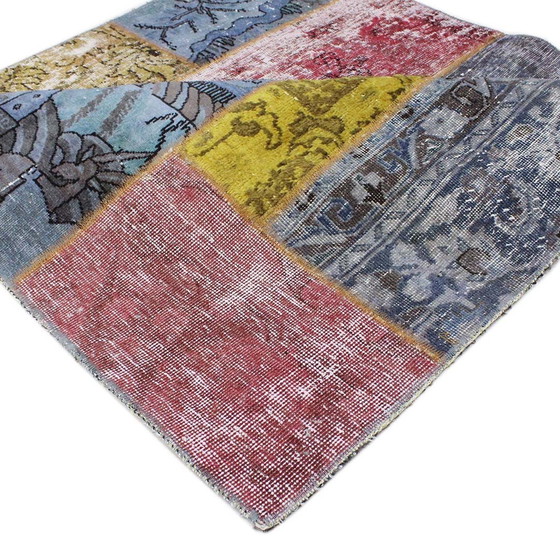 Image 1 of Persian rug patchwork rug 130X130