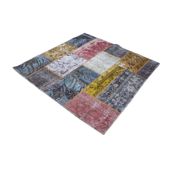 Image 1 of Persian rug patchwork rug 130X130