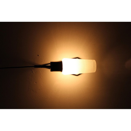 Image 1 of Vintage glass wall lamp, Czechoslovakia 1970s