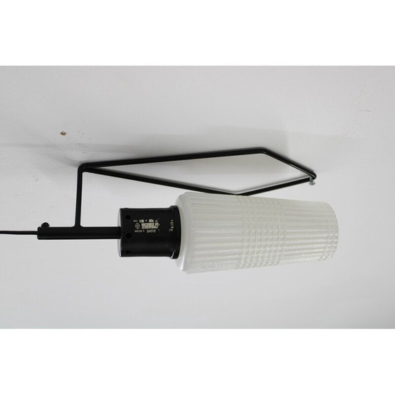 Image 1 of Vintage glass wall lamp, Czechoslovakia 1970s