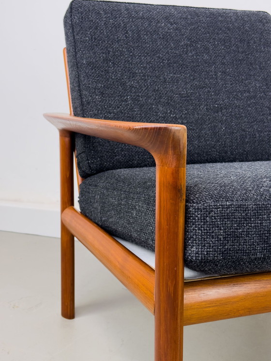 Image 1 of Lounge Chairs In Teak By Sven Ellekaer For Komfort, 1960S, Set Of 2