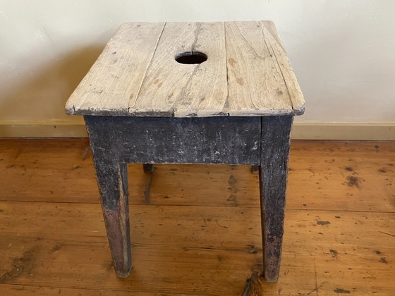 Image 1 of Country Stool Side Table Bench French