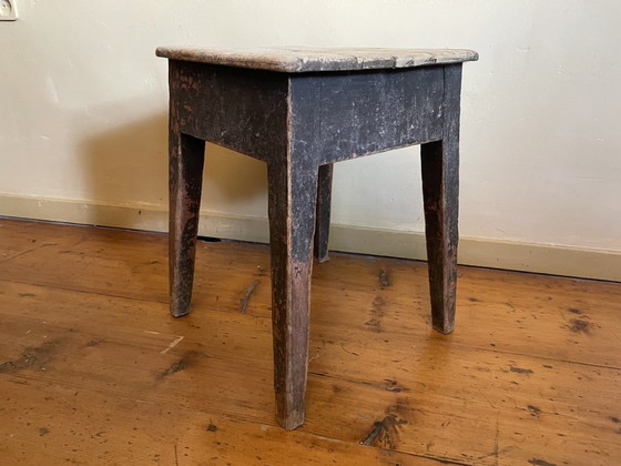 Image 1 of Country Stool Side Table Bench French