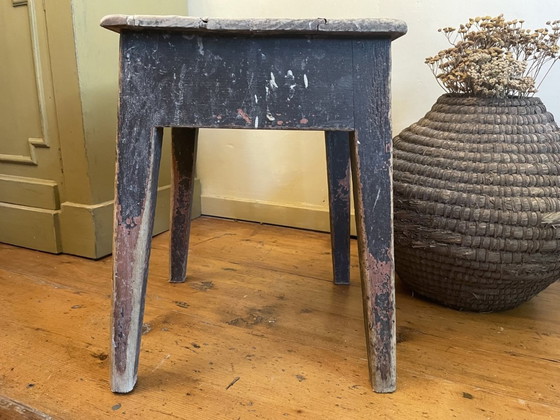 Image 1 of Country Stool Side Table Bench French