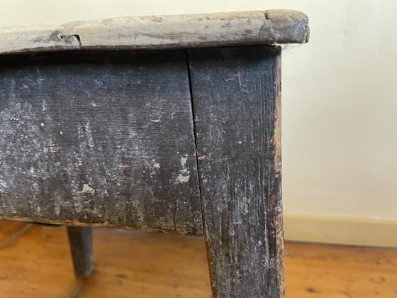 Image 1 of Country Stool Side Table Bench French