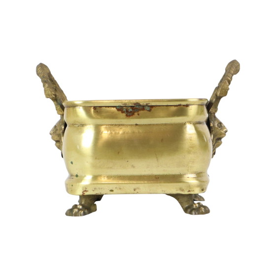 Image 1 of Antique Brass Flower Box