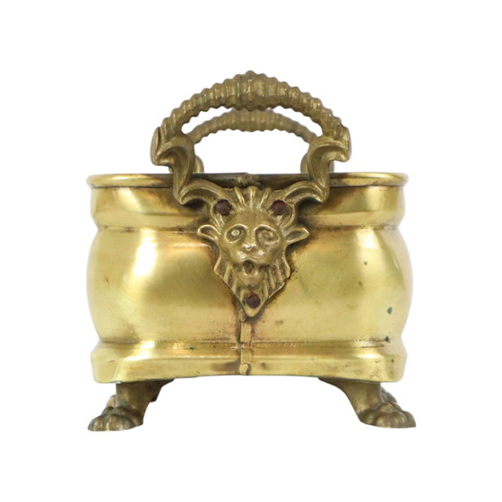 Image 1 of Antique Brass Flower Box