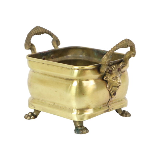 Image 1 of Antique Brass Flower Box