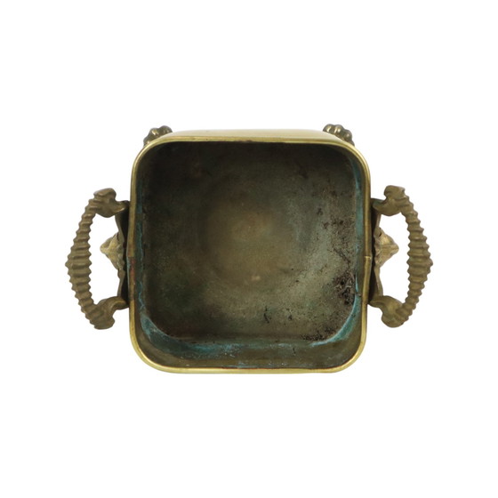 Image 1 of Antique Brass Flower Box