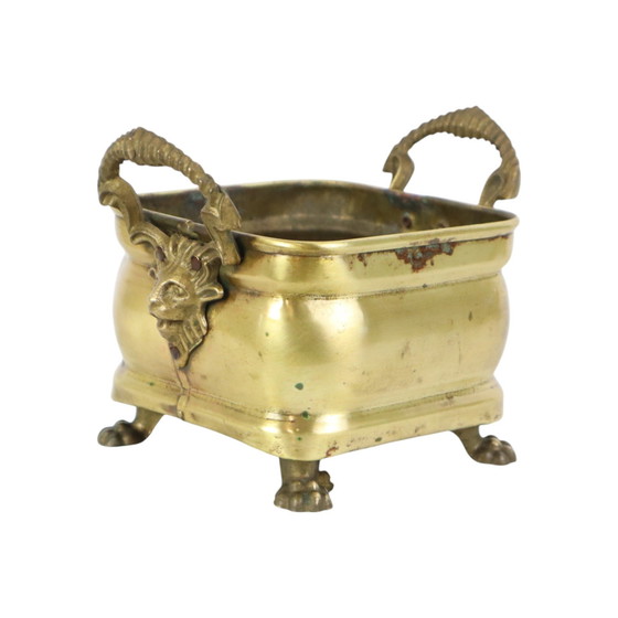 Image 1 of Antique Brass Flower Box