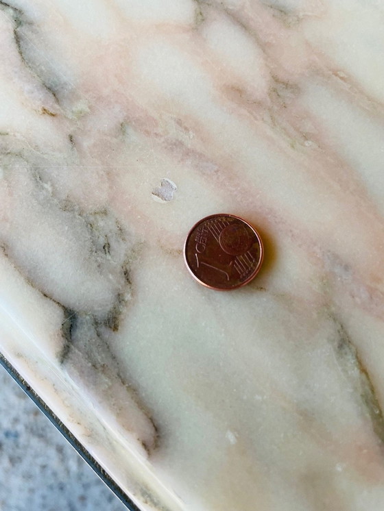 Image 1 of Mid-Century , Vintage Marble & Brass Coffee Table, 1960S