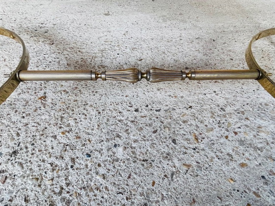 Image 1 of Mid-Century , Vintage Marble & Brass Coffee Table, 1960S