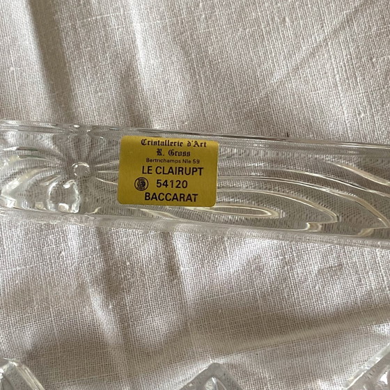 Image 1 of Set di 6 poggiacoltelli in cristallo antico Baccarat Clairupt