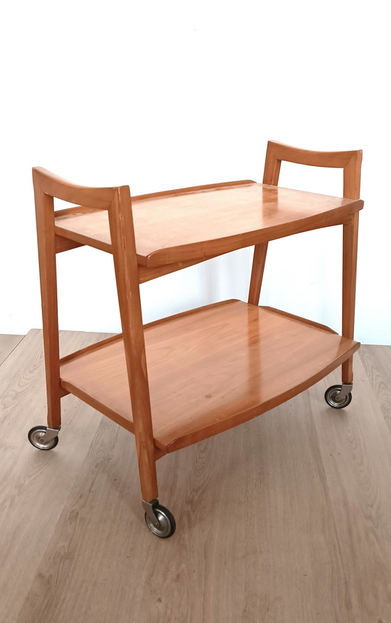 Image 1 of Fifties Cherry Serving Trolley