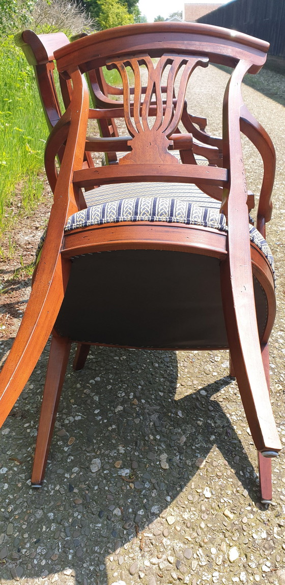 Image 1 of 4 Exclusive Cherry Dining Armchairs