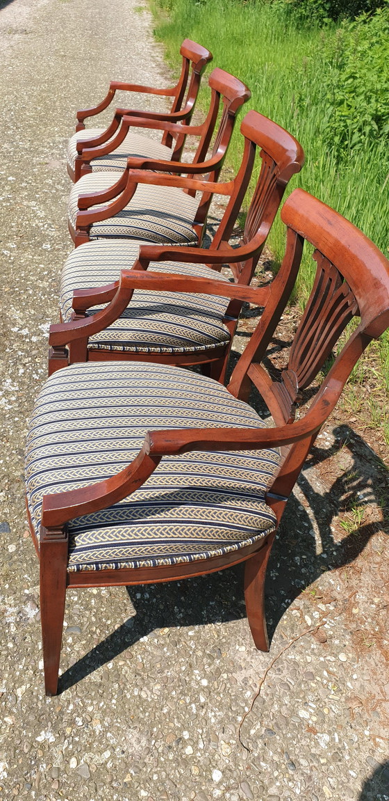 Image 1 of 4 Exclusive Cherry Dining Armchairs